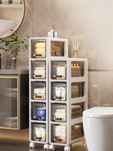 สไตล์นอร์ดิก Multi-layer ตู้สําหรับของเล่นเสื้อผ้าห้องน้ําห้องนอนพลาสติกชั้นวางใส่ลิ้นชัก Home Storage