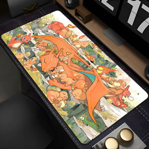 Bandai | Large Mouse Pad Pokemon Charizard 90x40cm Office Desk Mats xxl Gaming E-sports Players ccessories MousePads Laptop Keyboard Mat
