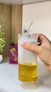 Gelas Tumbler Kaca Lucu & Gaya Minum Estetik