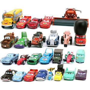 Cars Disney Pixar Cars Lightning McQueen rhapsody matador bulldozer truck Mater harvester 1:55 Diecast Metal Car Model Toy