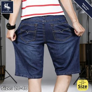 JIFANPAUL | Mens Straight Leg Jean Shorts Large Size 5% Elasticity