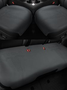 Tesla Model Y/3 Car Seat Cushion Single Piece Flip Leather Ultra Thin Breathable Four Seasons No Back Support Rear Seat Cushion