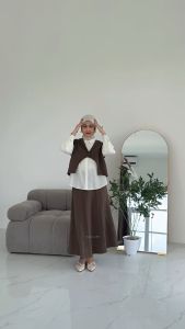 Ayana Set Rok Rompi Remaja Muslimah - Baju Muslimah Remaja Setelan Dewasa Terbaru 2025