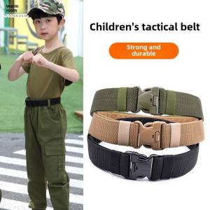 Kids Tactical Belt Camouflage Canvas Convenient Casual Fast Military Fans Oxford Military Training Men Outdoor Supplies Pant Belt