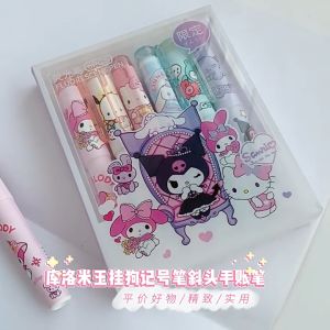 【现货 Ready Stock】 ✨ 三丽鸥跨境爆款荧光笔卡通 | 6支装 ✨/ ✨ Sanrio Cross-Border Hot-Selling Fluorescent Marker | 6-Piece Set ✨