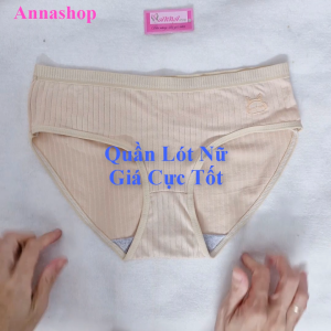 Quần lót nữ phong cách cute Nhật Bản dáng tam giác cạp vừa màu trơn (MS 03170) Anna Shop