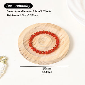 1pc Wooden Jewelry Display Tray Bracelet and Bead Decoration Tray Bracelet and Bracelet Display Rack Handicraft Tray