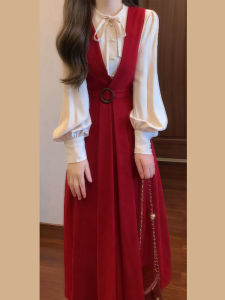 Ge·an·fei | New Year Festive Elegant Petite Two-Piece Dress