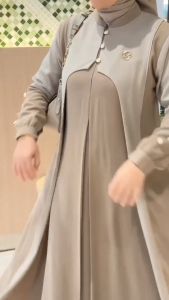 Atiya Dress Ceruty Babydoll Gamis Wanita Model Terbaru 2024 Remaja Dress Wanita Kondangan Elegan