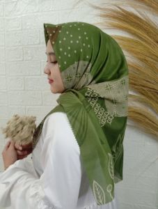 Kerudung segi empat motif sage/hijab segi empat motif/Kerudung Motif TERBARU