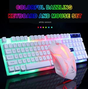GTX300 Colorful LED Backlight Ergonomic Gaming Keyboard and Mouse for PC Laptop