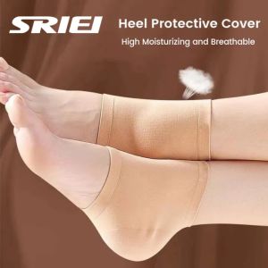 SRIEI 2PCS Foot Protector Socks Heel Protective Cover Heel Pain Dry Cracked Foot Protector Anti-cracking Cover Moisturizin for Men Women