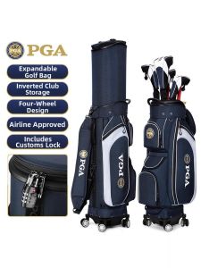 PGA | Extendable Golf Travel Bag Universal Wheels TSA Lock