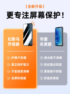 ฟิล์มกระจกนิรภัยแบบเต็มจอสำหรับ Oppoa56 ฟิล์มป้องกันการมองเห็นแบบไร้ขอบฟิล์มกระจกนิรภัยแบบแข็ง HD ป้องกันการตกหล่น ป้องกันการระเบิด