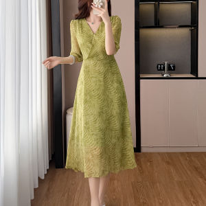 DAIXIANGFEIZI | Đầm Chiffon Nữ Không Tay Thời Trang Ôm Body Dài Trung Bình