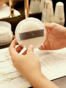 Powder Puff Case Plastic Transparent Storage Box Large Casing Only