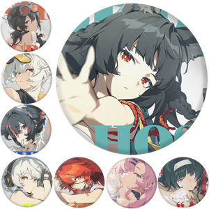 58mm Anime Zenless Zone Zero Ellen Joe Von Lycaon Cosplay COSTUME Badge Pin SPTE Tinplate Brooch﻿ Prop Gilf