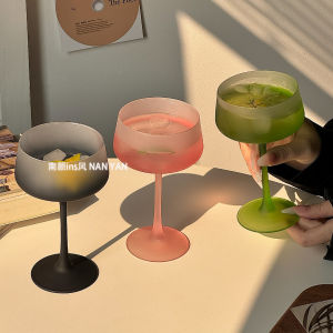 Japanese Style High Footed Cocktail Glass Frosted Tower Cup Bar Sweet Wine Glass Ladies Tipsy Special Mix Drink Cup