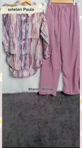 Baju Setelan Anak Perempuan Oneset Paula Usia 7-12 Tahun