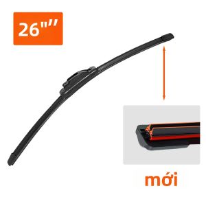 YONGRUN 1 Lưỡi Gạt Nước Ô Tô 14-26 Inch J/U Hook Đôi Dải Cao Su Không Xương Độ Nét Cao Im Lặng Kính Chắn Gió Thay Thế Một Phần