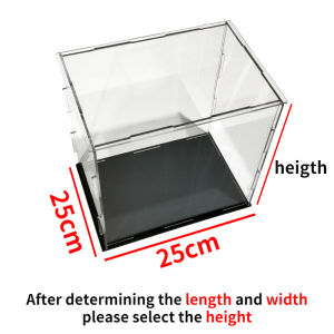Assembled Clear Acrylic Display Case for Collectibles Acrylic Box for Display Figures Storage Toy Dustproof Protection Showcase