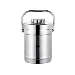 Stainless Steel Insulated Lunch Box 2/3 Layers Large Capacity Portable Restaurant Hotel Catering Insulation Pot Handheld Insulation Bucket