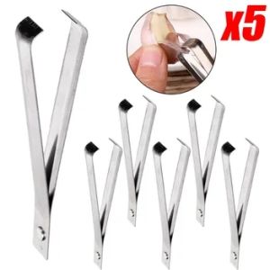 5/2 Pcs Peeling Garlic Clip Stainless Steel Garlic Peeling Tool Quickly Manual Tweezer Multifunction Hair Plucking Kitchen Gadget