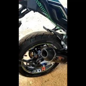 38-51mm universal motorcycle exhaust muffler carbon fiber type carbon canister tail pipe Yoshimura R77 suitable for GPX 150 nmax155 AEROX155 FORZA350 Z900 NINJA400 DUCATI HONDA YAMAHA MT03 R25 R3 ETC [length 420 mm]