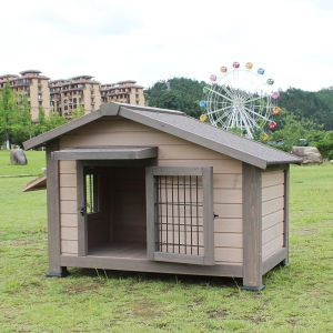 Outdoor Large Dog House Wooden Shelter Rainproof Sunproof Dog Kennel Yard Villa Universal for Medium And Large Breeds
