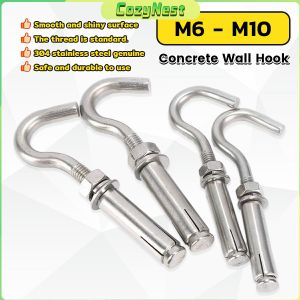 C.N. Heavy Duty Concrete Hook 304 Stainless Steel M6 M8 M10 Expansion Screw Hooks