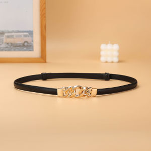 TIYANG | Thin Genuine Leather Narrow Waist Belt