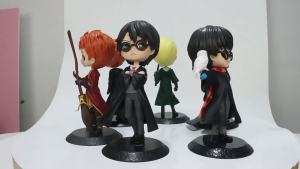 Bandai | Hot 10pcs H-arry P-ottered Figure Anime Doll Hermione Granger Ron Weasley Action PVC Model Gifts Collectible Figurines For Kids