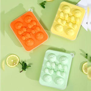 Jozoo 4 Grid 3D Little Bear Shape Ice Cube Silicone Mold Household DIY Juice Milk Ice Machine
