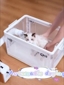 PAPAPET Pet drying box pet hair dryer spacious foldable and quiet.