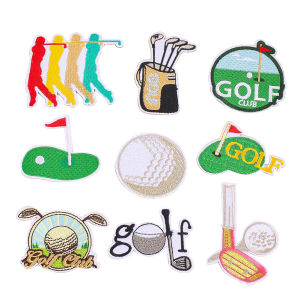 Bộ Đồ Golf Thêu Đẹp Túi Đeo Vai Quần Jeans Đồ Thủ Công DIY Phụ Kiện Trang Trí Keo Dán Vá Đồ Thủ Công