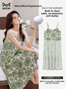 MiiOW | Breathable External Wear Sleepwear Dress with Chest Pad