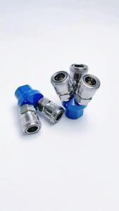 Bộ Chia Khí Nén Thân Tròn Đầu Nối Tròn Chia 2 Chia 3 Nối Nhanh Khí Nén Inox - Ren Trong 13