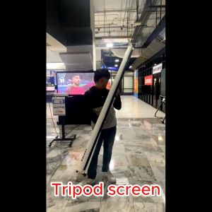 จอโปรเจคเตอร์ ราคาถูก คุณภาพดี VERTEX Tripod Projection Screen 150 Inch อัตราส่วน 4:3 (305 x 229 cm.) MW สามารถออกใบกำกับภาษีเต็มรูปแบบได้