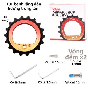 Bánh Xe Dẫn Hướng Lớn Bằng Hợp Kim Nhôm Moay-ơ Gốm Rỗng 18T Dành Cho Xe Đạp DIY Phụ Kiện Xe Đạp Đường Trường R8000/7000