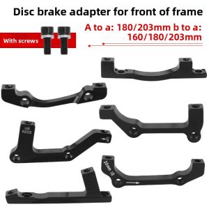 Bicycle Disc Brake Adapter Seat Front Forklift Frame A/B Column To 160/180/203MM Disc Oil Brake Adapter Seat