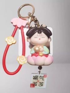 Xian Tangshi Ladies Book Bag Pendant Doll Keychain Ancient Style Luoyang Souvenir Creative Cultural Gift Female Model
