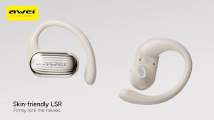 Awei T95 OWS หูฟังไร้สาย 3D surround สเตอริโอเบสหนักตะขอหูความล่าช้าต่ำวิ่งหูฟังบลูทู ธ V5.3 IPX6 กันน้ำหูฟังกีฬาเปิดพร้อมไมโครฟ์