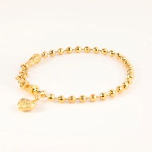 สร้อยข้อมือผู้หญิงทอง 18K เวอร์ชั่นเกาหลี สร้อยข้อมือแฟชั่นคลาสสิก เครื่องประดับผู้หญิง 513B