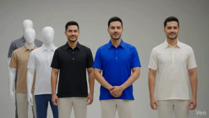 AO2026 - Cover Button Polo Barong PLAIN Formal Attire