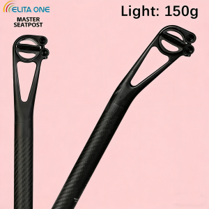 elitaone Carbon Seat post offset 5/25mm MTB/Road Bike Seatposts Carbon fiber half shell Lightweight 150g