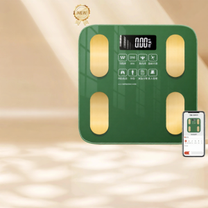 High Precision Electronic Body Weight Scale Home Use Charging Fat Loss Smart Scale BMI Analysis LED Display Square Glass Panel