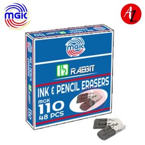 MGK Rabbit Eraser Big 48pcs Ink Pencil Eraser Office School Use