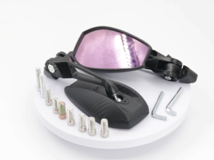 Pink Lens AOS4 FULL CNC UNIVERSALSHORT STEM REARVIEW Ray save SIDEMIRROR with screw For Motorcycle Cermin Sisi Cermin Be