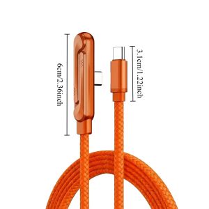 Cáp Sạc Nhanh PD 240W Type C Tích Hợp Giá Đỡ Gấp Gọn Cho iPhone Xiaomi HUAWEI - Cáp USB C Sang USB C Đầu Sạc Kép