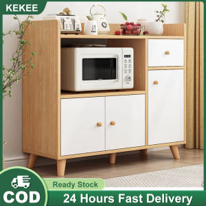 KEKEE Kitchen Cupboard Modern Multifunctional Side Cabinet Sideboard Storage Cabinet Oven Microwave Shelf Kabinet Dapur Cabinet Kitchen Furniture Almari Dapur Perabot Moden橱柜